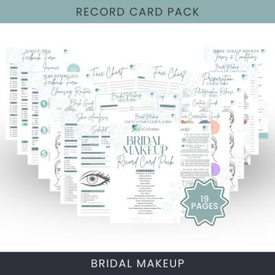 Bridal Make-Up Record Card Pack