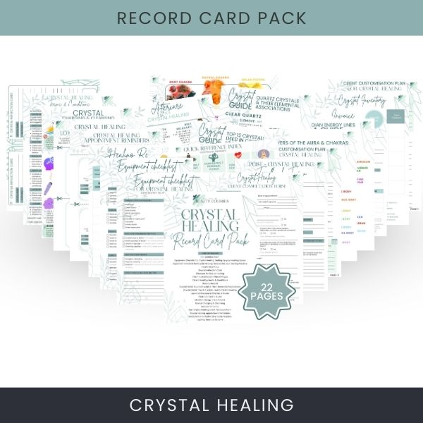 Crystal Healing Record Card Pack